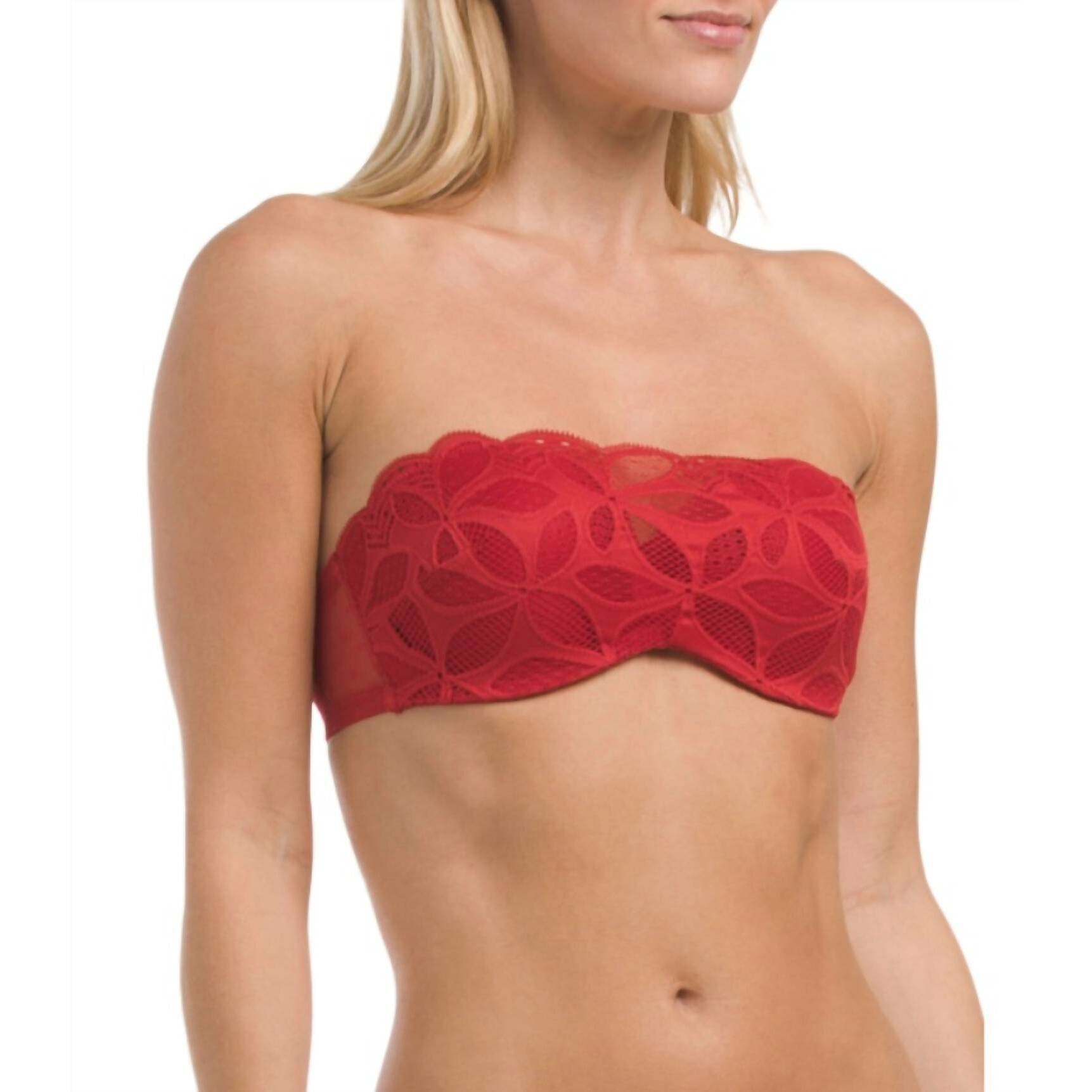 New Antigel Stricto Sensuelle Strapless Bra In Rouge